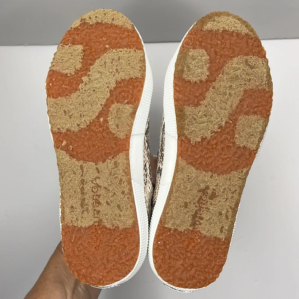 SUPERGA Kids Faux Beige Snake Sneakers NWT